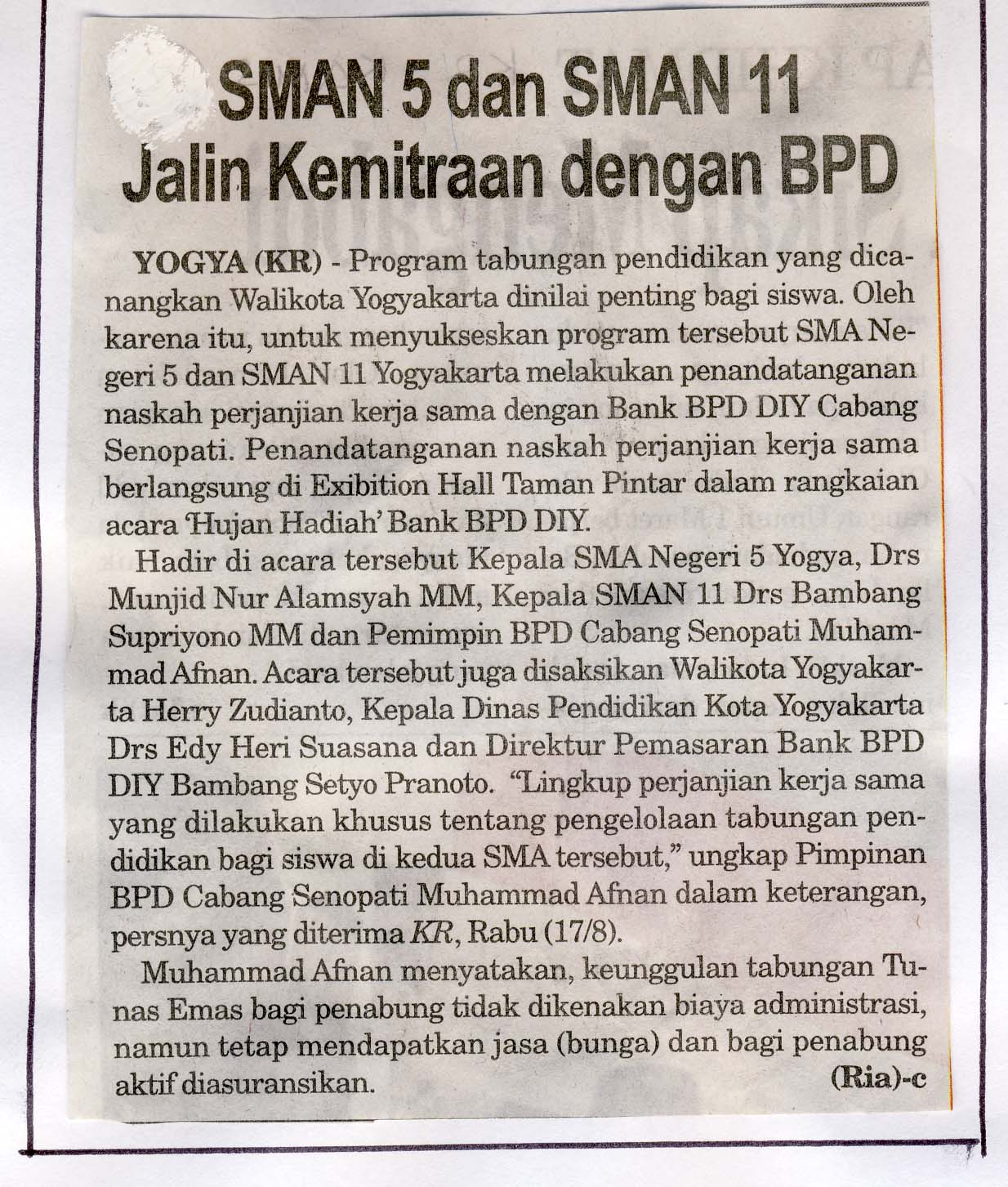 Kliping jogja terbaru